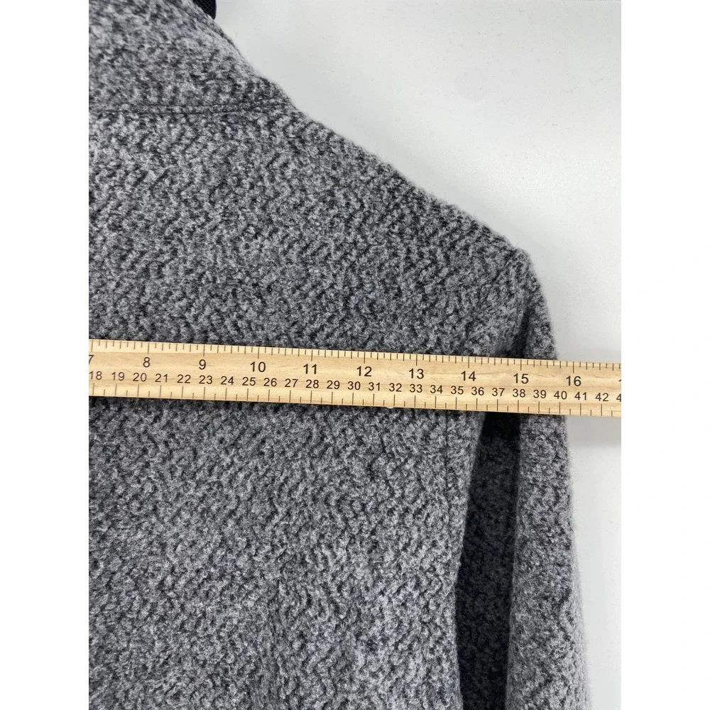 Patagonia Jacket Womens Small Gray Wool Fleece Bomber Herringbone Outdoor Hike‎